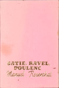 Untitled (Wall Shelf-"Satie, Ravel. Poulenc by Manuel Rosenthal)