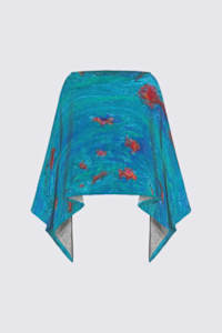 Poncho, walking with Fish