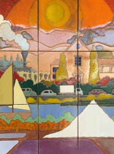 Untitled (Display of Ceramic Tile Mural Development)