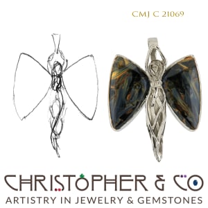 CMJ C 21069  Gold Pendant by Christopher M. Jupp