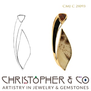 CMJ C 21093 Gold Pendant by Christopher M. Jupp