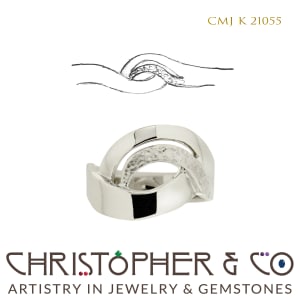 CMJ K 21055 Platinum Ring by Christopher M. Jupp