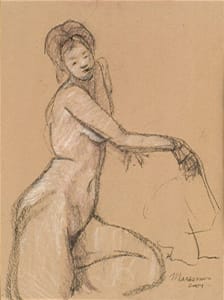 Female Nude Figure Drawing, No. 29