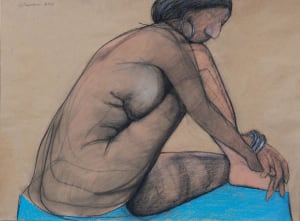 Female Nude Figure Drawing, No. 91