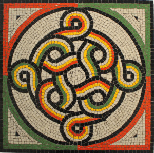 Double Loop Guilloche Roman Pattern