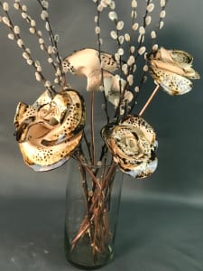 Flowers with Willows