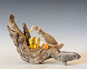 Mother Duck and Chicks