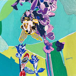 Bee, Purple, Red and Blue