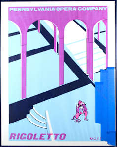 Poster, Pennsylvania Opera Company {Rigoletto} Octo