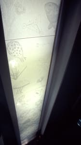 In the beginning... water wall and Motion in the Ocean bench for project O