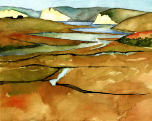 Point Reyes Estuary Giclee 16 X 20"