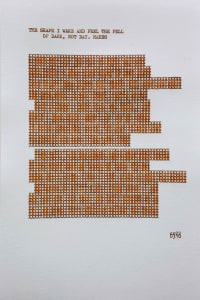 The Shape I Wake and Feel the Fell of Dark, not Day. Makes