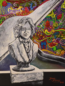 Lennon Composer Bust Fantasy - Artist's Proof 1/5 Framed