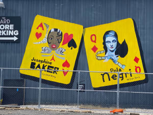 Polish Celebrities Playing Cards mural