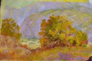Untitled: Hills of Orange County in Purple