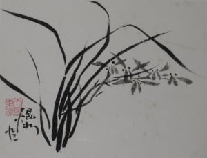 Orchid in Wind