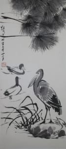Water Fowl in Ink