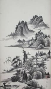 Water and Mountain Landscape