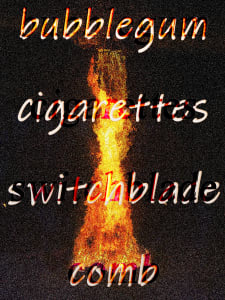 Bubblegum Cigarettes Switchblade Comb