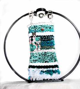 Teal Rejuventation Mini Art Tapestry