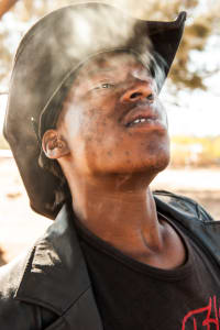 Untitled (Portrait with Smoke)