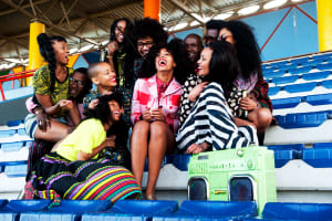 Untitled (Solange with Friends at the Stadium)