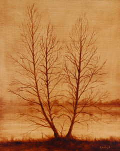 Tree Portrait: Three as One (Sepia Study)
