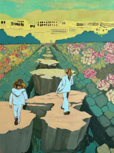Daughters Walking II