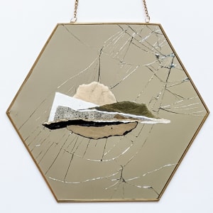 Gold Moon Over Night Mountains