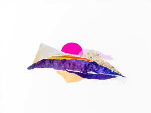 Pink Terrene Over Gold Mountains