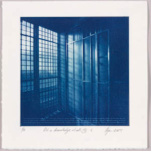Not a knowledge at all III.6 – generated cyanotype photograph 1/12