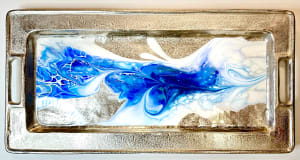 Tekhelet 24” Silver Tray