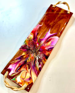 Faithful Harvest Rose Colored Handle Charcuterie