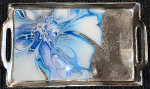 Tekhelet Small Silver Tray
