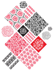 Field of Roses (Illustration Pattern Repeats) Collection