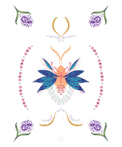 Magical Garden Placement Print