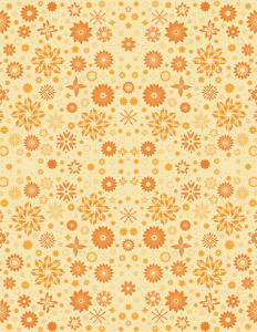 Solid Retro Orange Sparkle (Illustration Pattern Repeat)