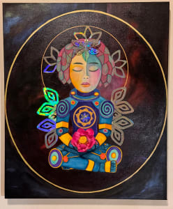 Enlightened AI: Contemplating the Cosmic Flower of the Universe by Anatomic Alchemy