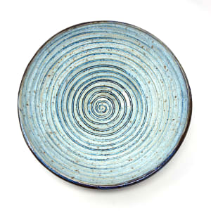 Light Blue Spiral Bowl