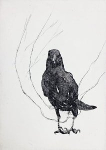 Crow and Hands Etching 1