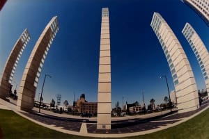 Untitled - Fish Eye Lens of Towers