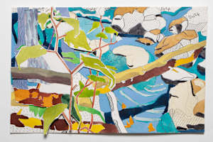 Fallen Tree, collage