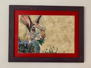 Peter Hears a Noise. Eastern Cottontail (Sylvillagus floridanus)