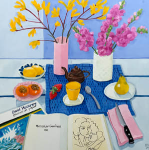 Breakfast in Radiant Shades of Blue