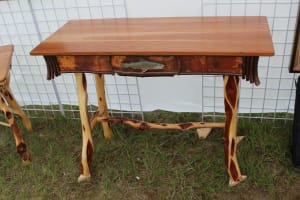 Custom Table with Carved Fish