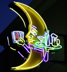 Crescent City Gaming and Bartending Sign