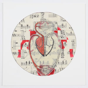 Untitled (Small Woven Collage -- round)