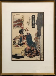 Print from the series A Tokaido Board Game of Courtesans