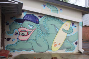 Salty’s Board Shop Mural