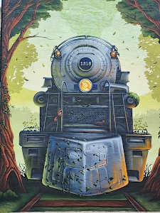 1218 Train Mural